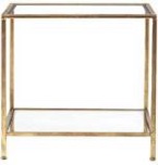 Gold metal side table