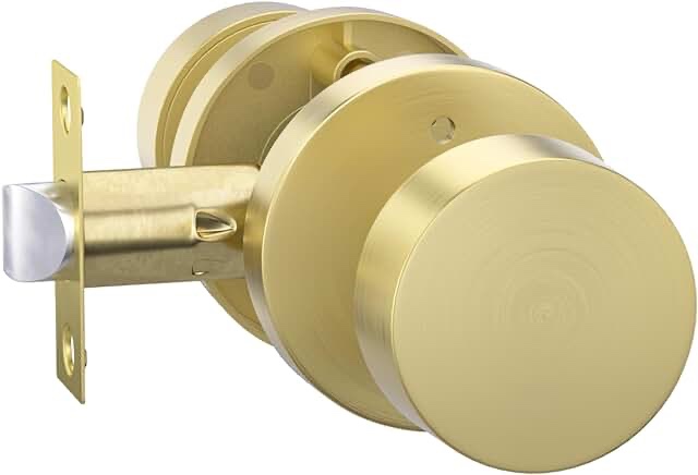 Emtek Gold Doorknob Locking