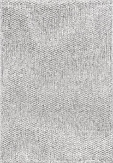 CAMILSON Easy Jute Rug 9x12, Indoor Outdoor Gray Color Farmhouse Area Rugs for Living Room Patio and Kitchen Rug, Solid Boho Woven Design, Easy-Cleaning, Washable Outside Carpet Alfombras (9 x 12)