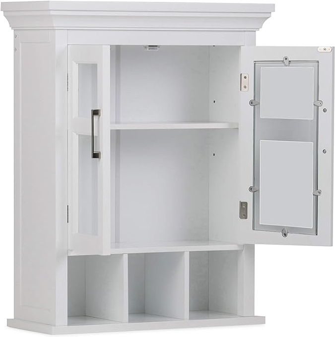 Yarissa 20.5" W x 24" H x 8.5" D Wall Mounted Bathroom Cabinet