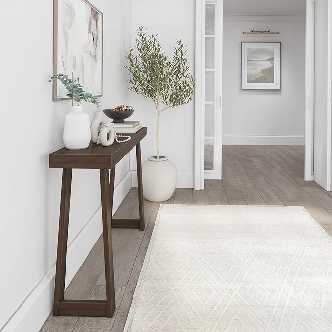 Sarcoline Solid Wood Flip-Top Sofa Console Table