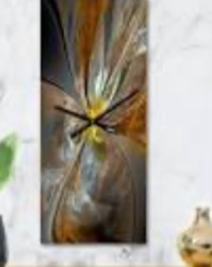 Symmetrical Fractal Flower Wall Clock