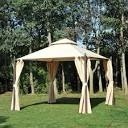 Outsunny-10-ft-x-10-ft-Steel-Outdoor-Garden-Gazebo-with-Polyester-UV-Protective-Curtains-and-Spacious-Design-Brown