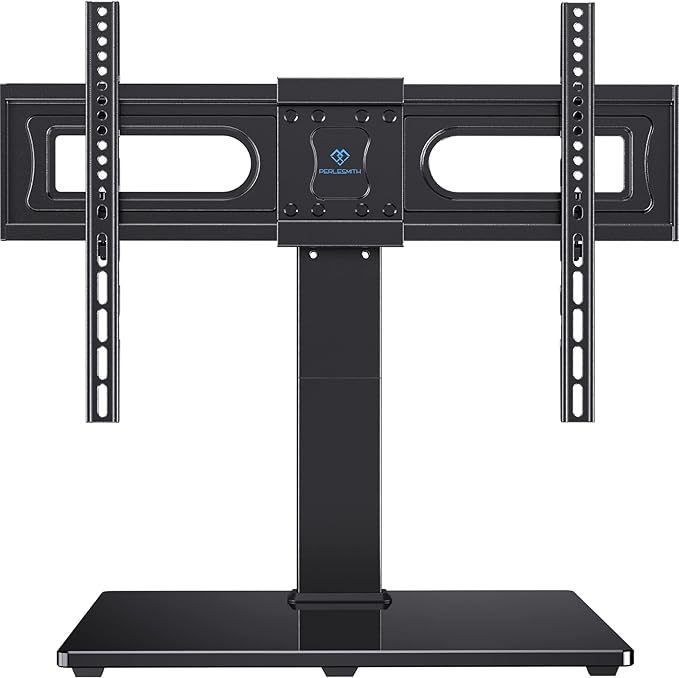 PERLESMITH Universal Swivel TV Stand Mount for 37-65,70,75 Inch LCD OLED Flat/Curved Screen TVs-Height Adjustable Table Top TV Stand/Base with Wire Management,VESA 600x400mm up to 99lbs,PSTVS18 Visit the PERLESMITH Store
