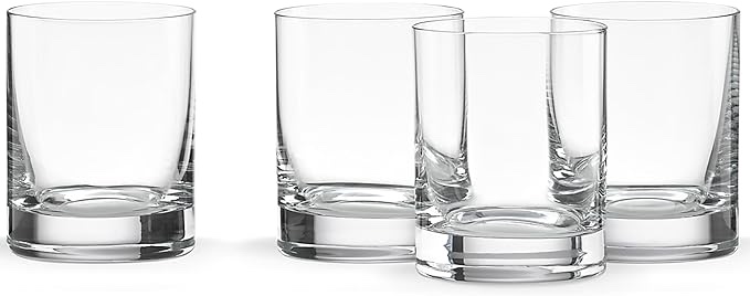 Lenox Tuscany Classics Cylinder Double Old Fashioned Glass, Clear 13 oz Set of 4 -