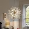 Calzada Decor 12-Light Gold Dandelion Firework Chandelier