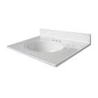Glacier Bay Newport 31 x 22 inch Cultured Marble Vanity Top in White NEW