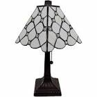 HomeRoots-Charlie-9-in-Dark-Brown-Integrated-LED-Candlestick-Interior-Lighting-Table-Lamp-for-Living-Room-w-Red-Glass-Shade