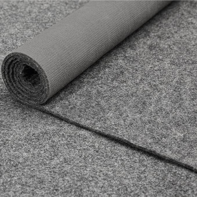 Gorilla Grip Felt and Natural Rubber Stay in Place Slip Resistant Rug Pad, 1/8” Thick, 5x8 FT Protective Padding for Under Area Rugs, Cushioned Gripper Pads, Carpet Runners, Hardwood Floors Protection