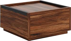 Sauder Manhattan Gate Modern Square Coffee Table, L: 31.02" x W: 30.95" x H: 16.06", Blaze Acacia Finish Visit the Sauder Store