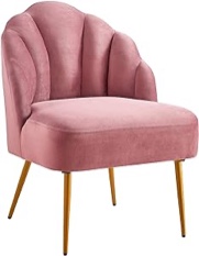 Ball & Cast Accent Chair, 26D x 23.5W x 32.25H in, Rose Visit the Ball & Cast Store