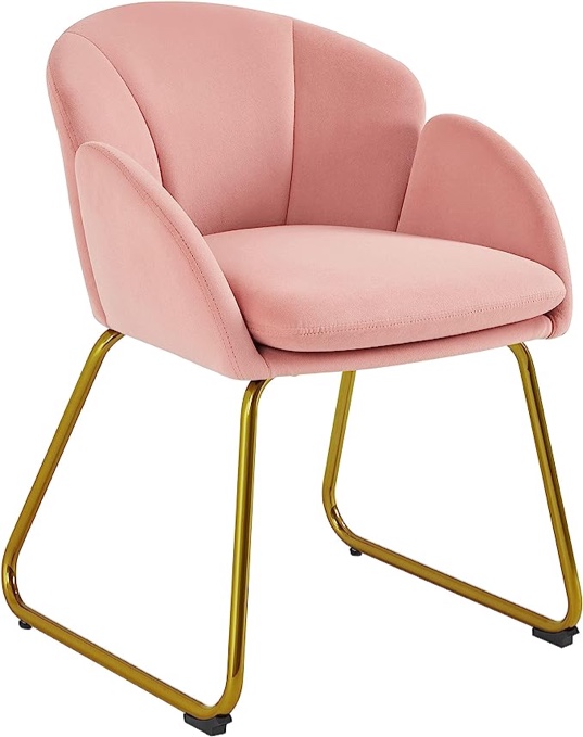 side chair pink
