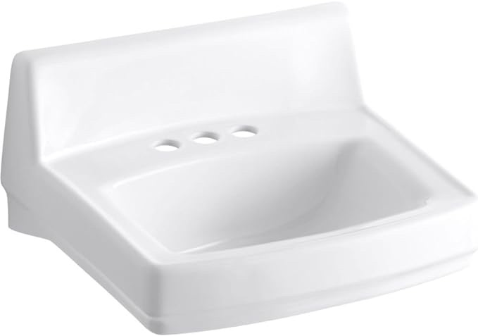KOHLER K-2032-0 Greenwich Wall-Mount Bathroom Sink, White