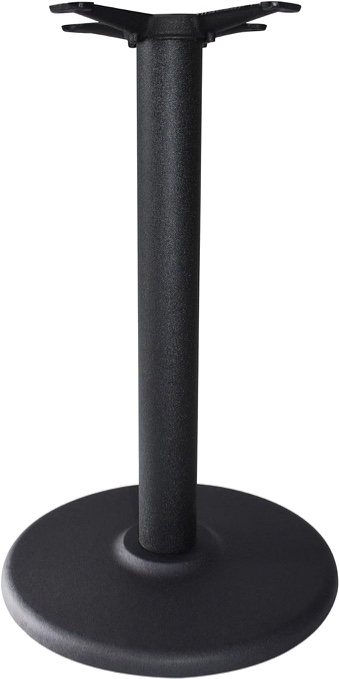 Round Restaurant Table Base - 18 Inch Cast Iron Base with 3 x 25 Inch High Metal Column for Indoor Outdoor Restaurant Visit the DECFUL Store