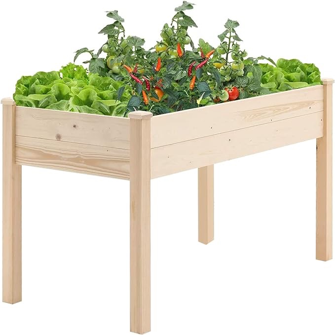 Oakcloud Pure Wooden Raised Garden Bed 4ft Planter Box Kit for Vegetables Herbs, Flowers Natural Visit the Oakcloud Store 4.1 4.1 out of 5 stars    215 rating
