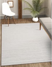 CAMILSON Micro Loop Rug 5x7 Modern Luxury Geometric Pattern Area Rugs Soft High and Low Pile Stain Resistant Easy-Cleaning Non-Shedding for Living Room Office Indoor Carpet (5 x 7 / White) Visit the CAMILSON Store 4.5 4.5 out of 5 stars 30 ratings $89.90 $89.90