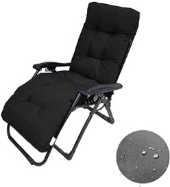 Chaise Lounge Chair Cushions 65inch Long Bench Cushion for Outdoor Furniture,Outdoor Padded Recliner Chair Cushion Non-Slip Back Elastic Sleeve (Black) Brand: Shapeazy