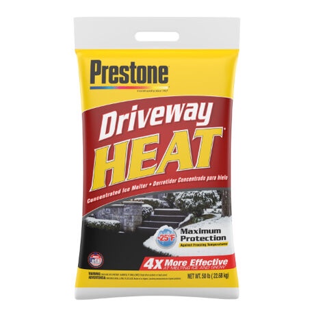 Prestone 7204332 50 lbs Winter Heat Calcium Chloride Ice Melt