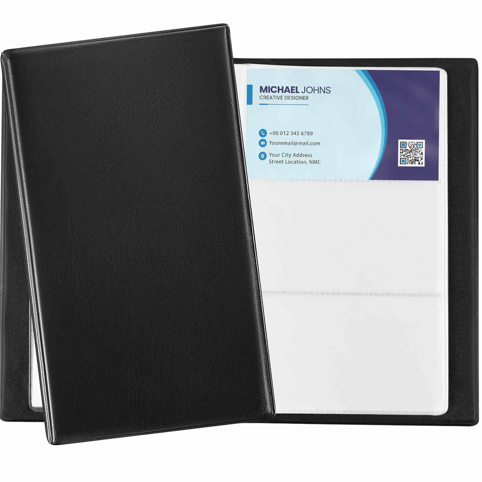 20 Pcs Business Card Book Holder Business Card Organizer 240 Cards Portable Business Card Book Credit Card Holder Book Name Card Organizer for Conference Meetings Events Brand: Yeaqee