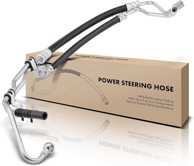 A-Premium Power Steering Pressure Hose Line Assembly Compatible with Nissan Frontier 1999-2000, Xterra 2000, 3.3L, Pump To Rack/Gear
