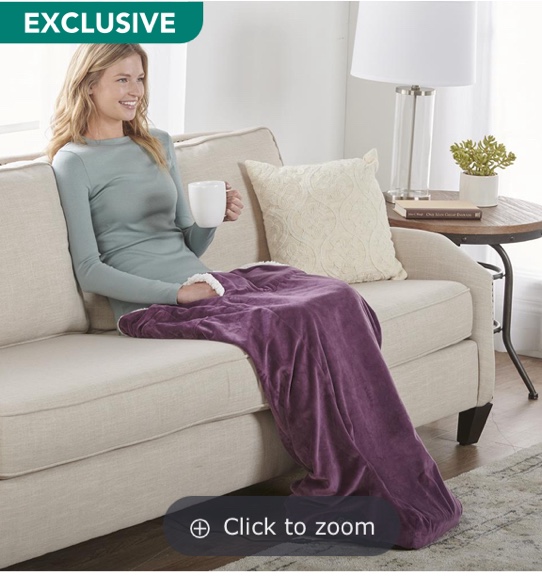 The Heated Massaging Sherpa Wrap 