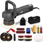 SPTA Buffer Polisher, 780W 5Inch & 6Inch Dual Action Random Orbital Car Polisher, 41Pc Car Detailing Kit with Polishing Pads, Sanding Papers, Wool Pads, Tool Bag for Car Polishing and Waxing -DA501-US