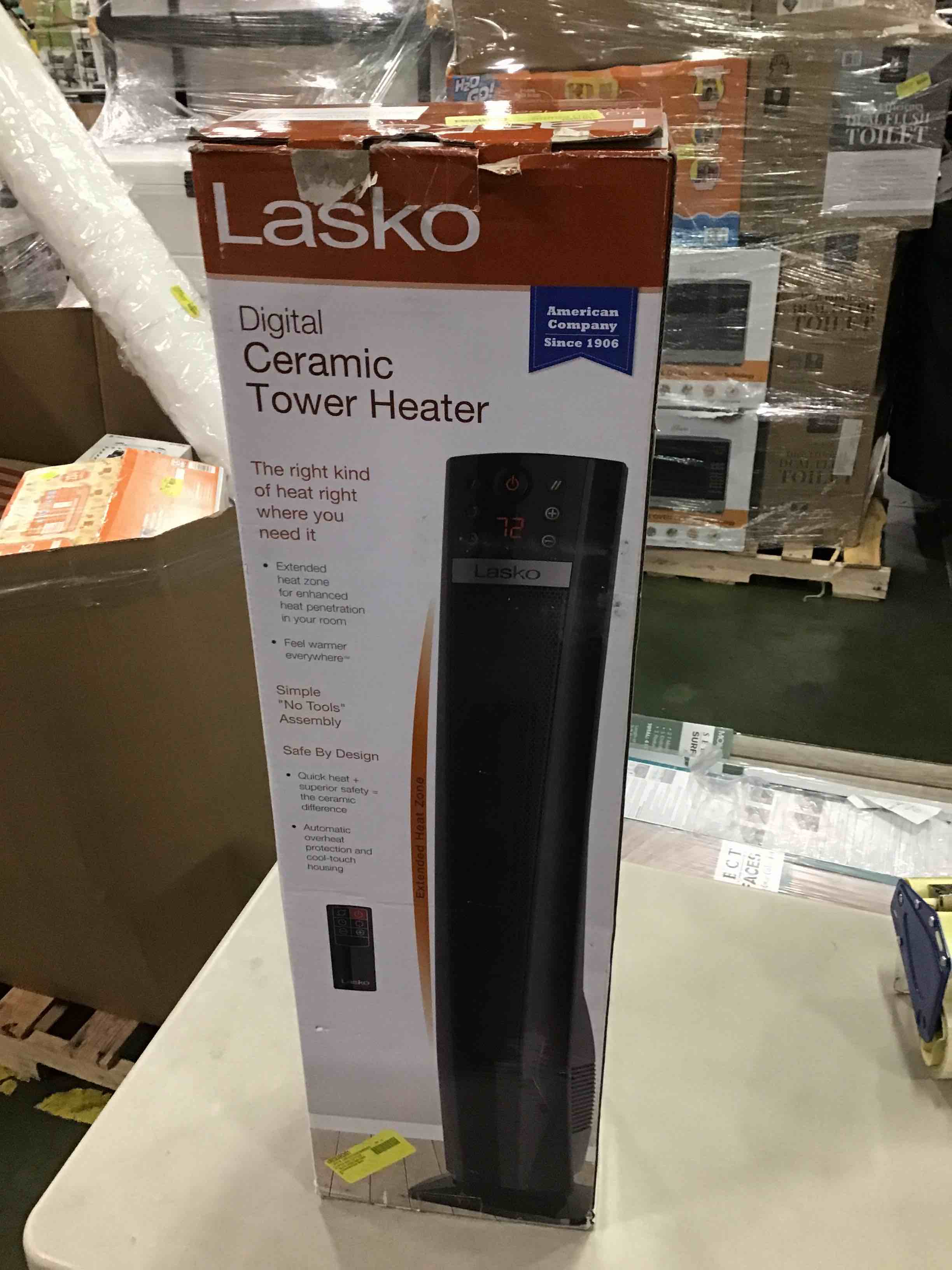 Lasko CT32791 32" Ceramic Tower Heater with Remote Control
