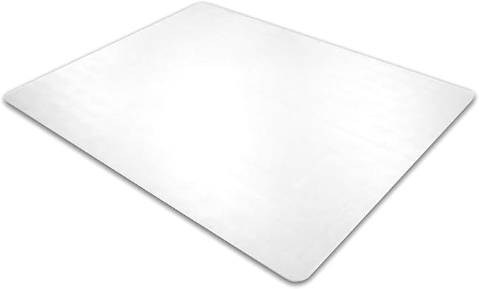 Mind Reader OFFCMAT-CLR Office Carpet 36" x 48", Easy Glide, Floor Mat for Computer Desk Chair, Anti-Skid, Stays in Place, Clear