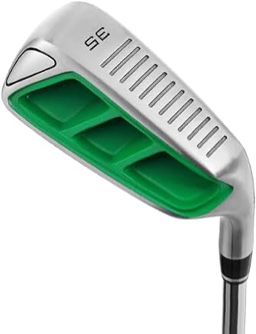 MAZEL Golf Pitching & Chipper Wedge,Right Handed,35,45,55 Degree Available for Men & Women (Right, Stainless Steel (Green Head), S, 55)