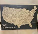 Easy tiger 35 inches routed USA cork map picture similar