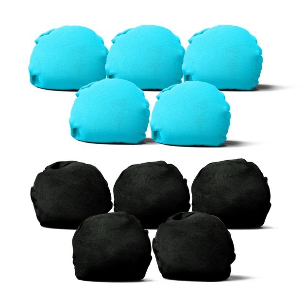 Chameleon Colors Bachelor Party Color Powder Kit, 5 Blue and 5 Black Color Balls, Unique Bachelor Party Games,