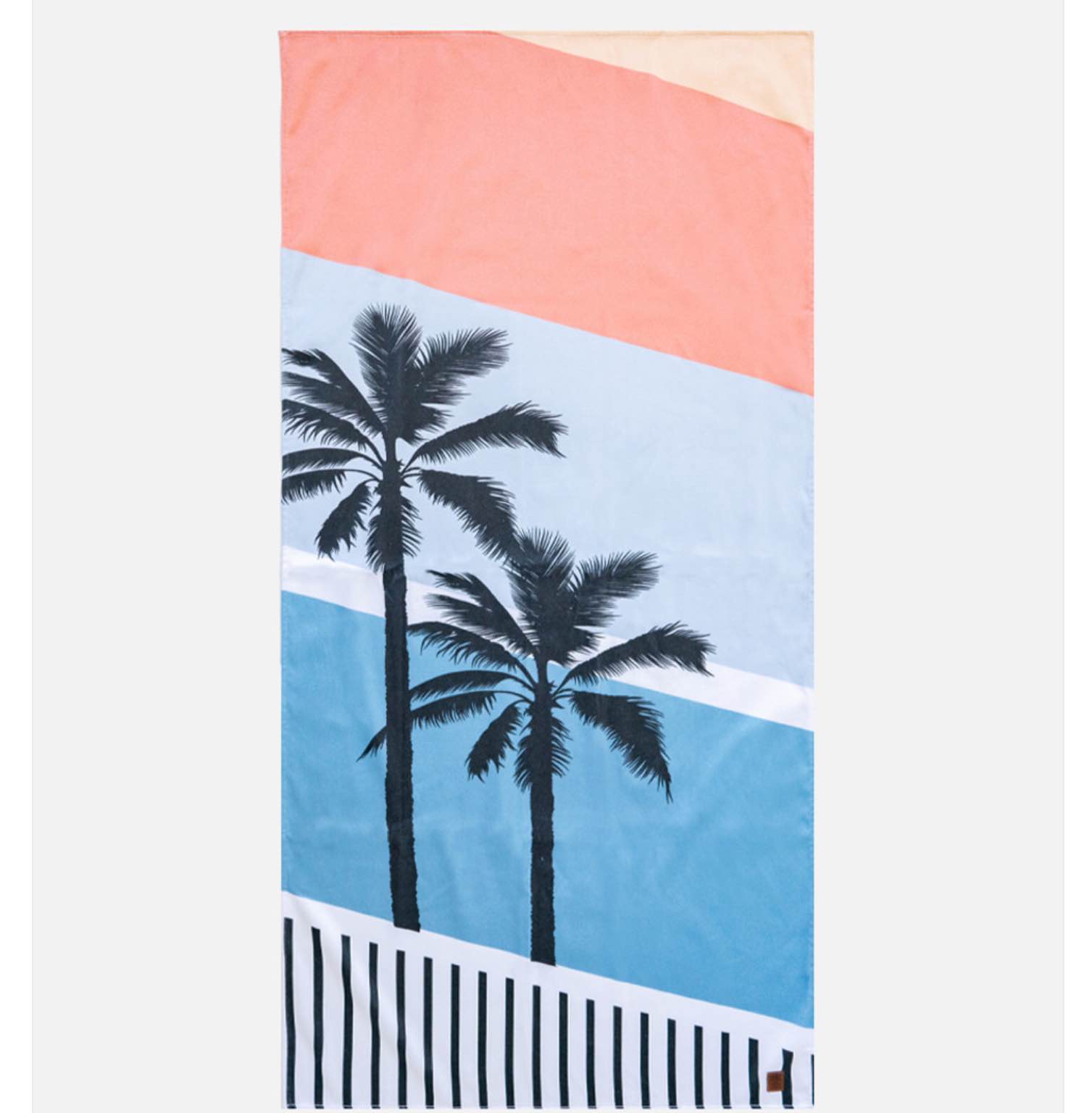 Cariloha Bamboo Beach Towel - Palm Stripe