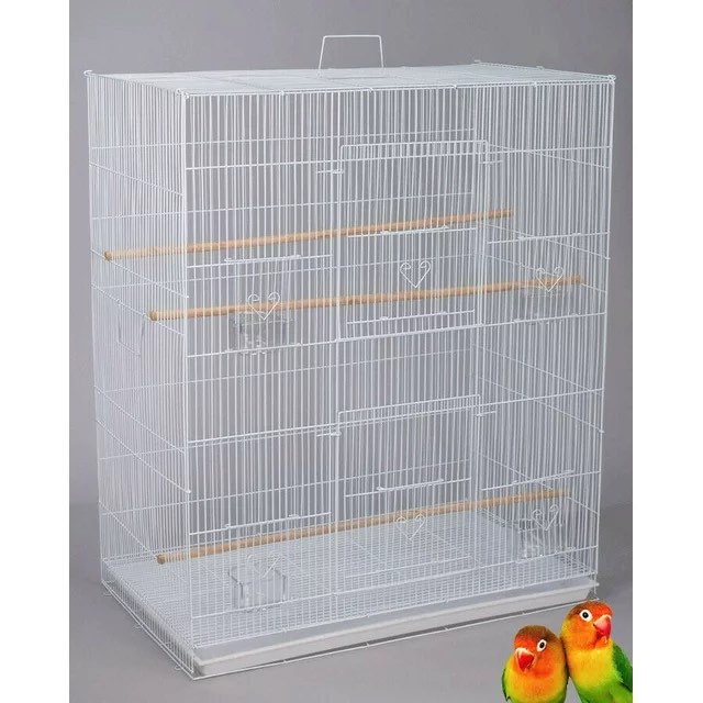 X Large Flight Bird Breeding Breeder Cage With 3/8-inch Bar Spacing for Small Sized Parakeet Lovebird Canary Aviary Budgies