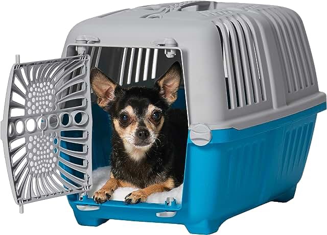 Midwest Spree Travel Pet Carrier | Hard-Sided Pet Kennel Ideal for Toy Dog Breeds, Small Cats & Small Animals | Dog Carrier Measures 19.1L x 12.5 W x 13H - Inches | Great for Short Trips to The Vet