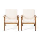 Carlos Outdoor Acacia Wood Chair - SET OF 2 