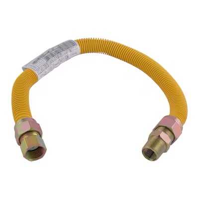 EASTMAN 24-in 3/4-in Fip Inlet x 3/4-in Mip Outlet Stainless Steel Gas Connector