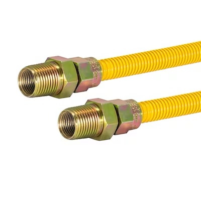 EASTMAN 24-in 1/2-in Od Inlet x 1/2-in Od Outlet Stainless Steel Gas Connector