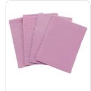 professional towels 2 ply tissue/poly 13in x18in mauve 