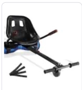 CIRONBOW Hoverboard Kart Seat Attachment -Black Go Cart Seat Attachment Accessory fit for 6.5" 8" 8.5'' 10" Two Wheel Self Balancing Scooter for kids & Adults (Hoverboard Not Included)