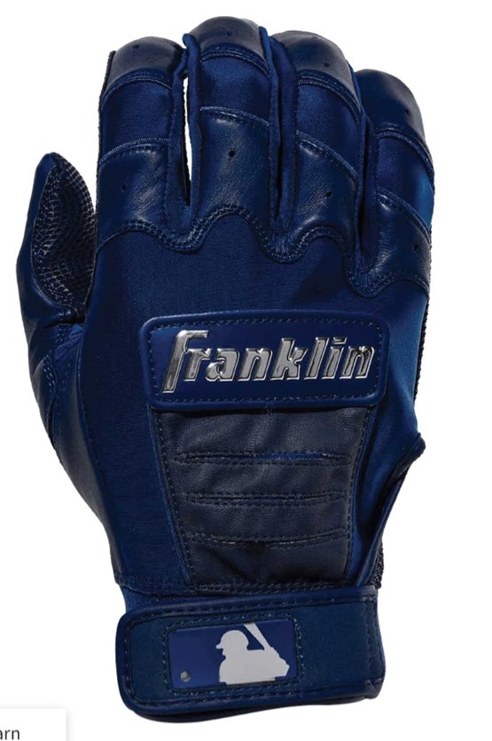 Franklin CFX Pro Chrome Adult Batting Gloves - Navy 2 pack color different red / blue 
