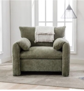 Marithza Modern Chenille Oversized Armchair Accent Chair Single Sofa