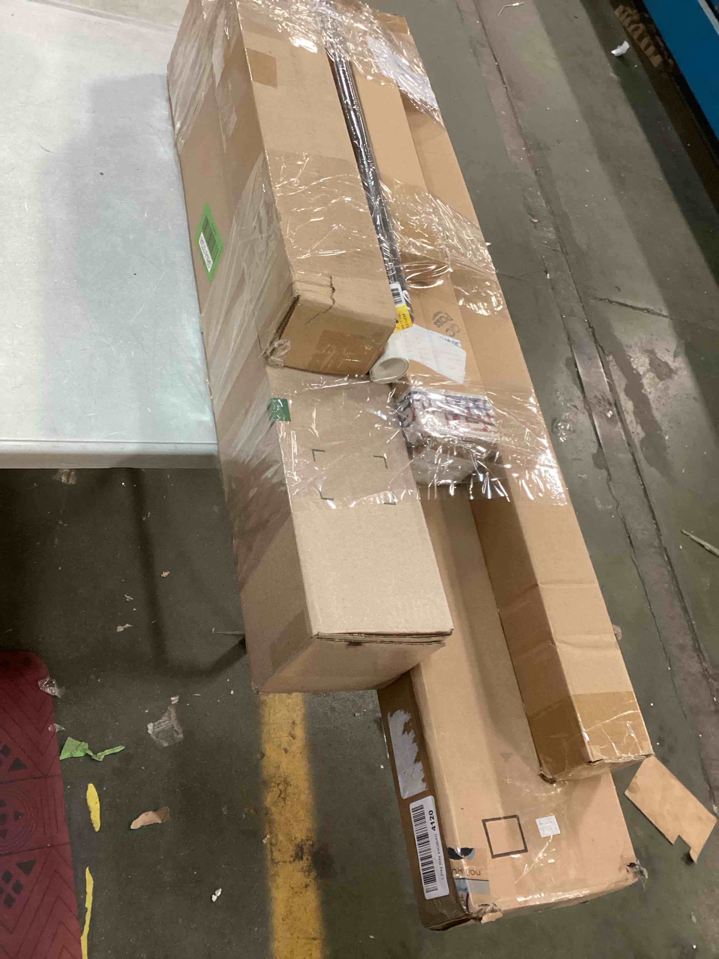 Assortment of Miscellaneous products (May Include cordless shade, curtain rods, retractable baby gate, Led universal linear lamp and more or other use)