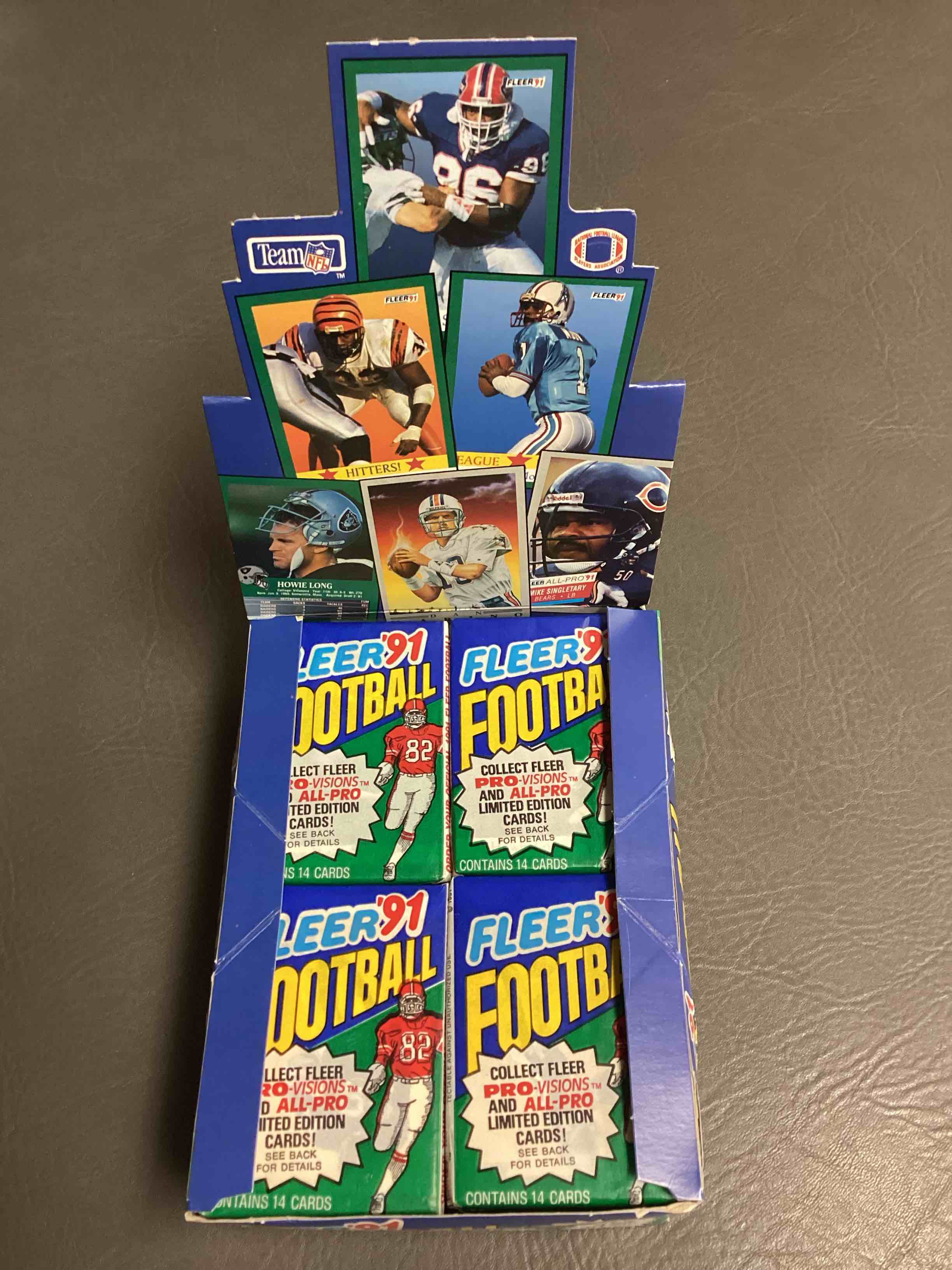 1991 Fleer Football Unopened Wax Pack, Direct From Original Retail Case. Search For Early Barry Sanders, Emmitt Smith, Jerry Rice & Joe Montana!