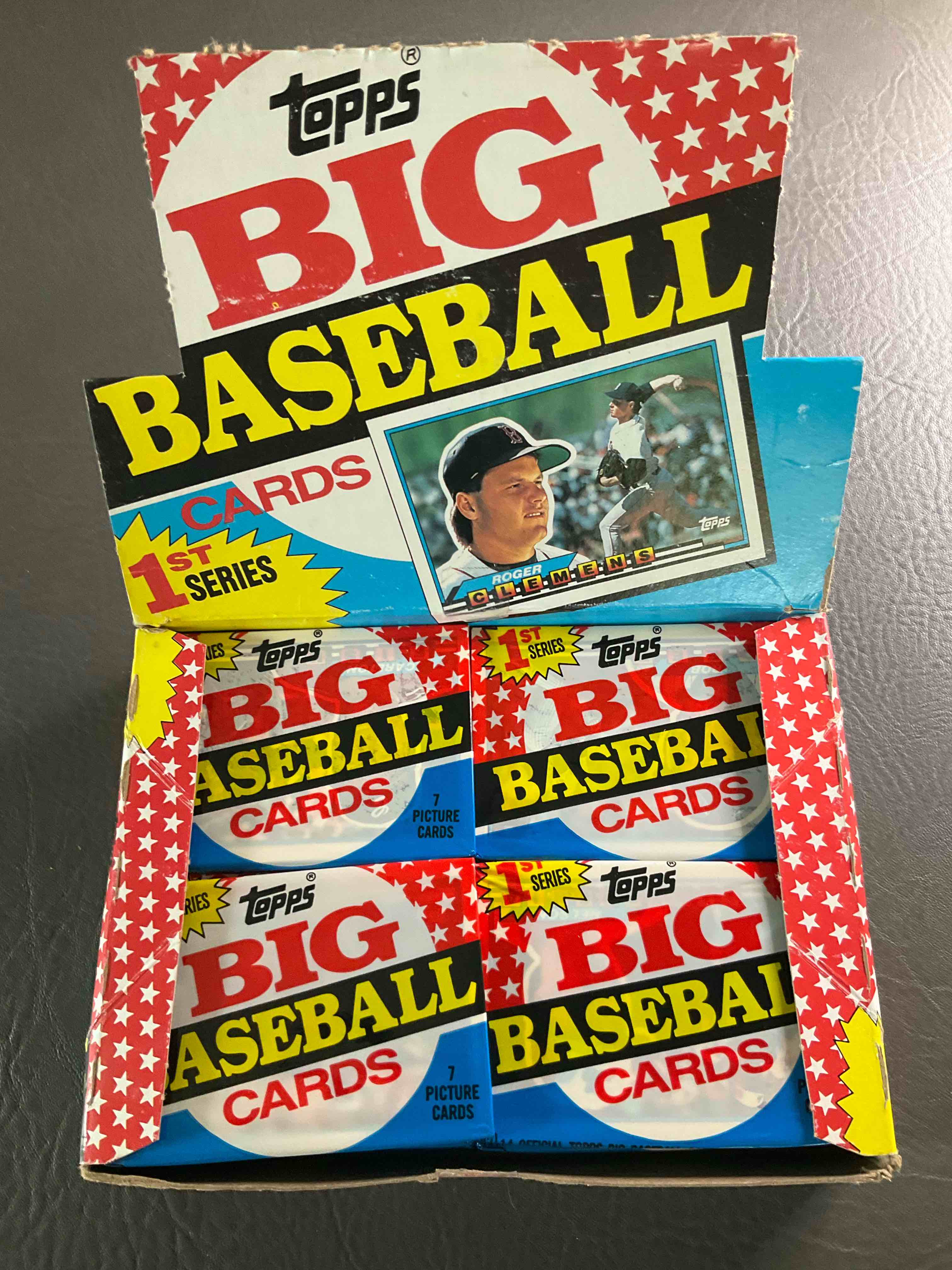 1989 Big Baseball! Here's Something For Nostalgia Fans! 1989 Topps Big Baseball Sealed Card Pack, 1st Series, Direct From Original Retail Case! 1989 Year Hard To Find! Search For Valuable Cards From Don Mattingly, Mark McGwire & Barry Bonds!