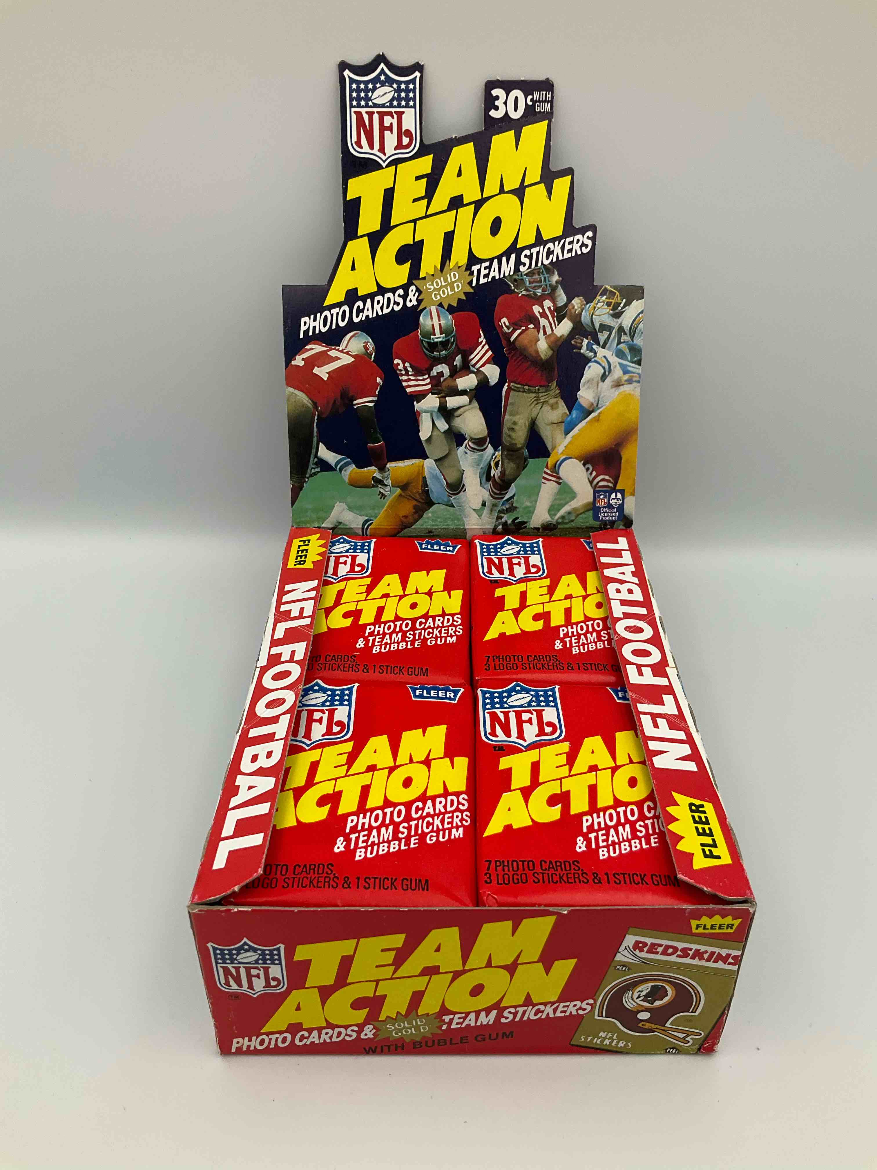 1983 Football! Vintage Teams In Action Collectible Cards! Direct From Box! What Awesome Vintage Team Will You Get? These Packs Are In Awesome Condition, Especially For The Year! Get Your Hands On These Awesome Pieces Of History!