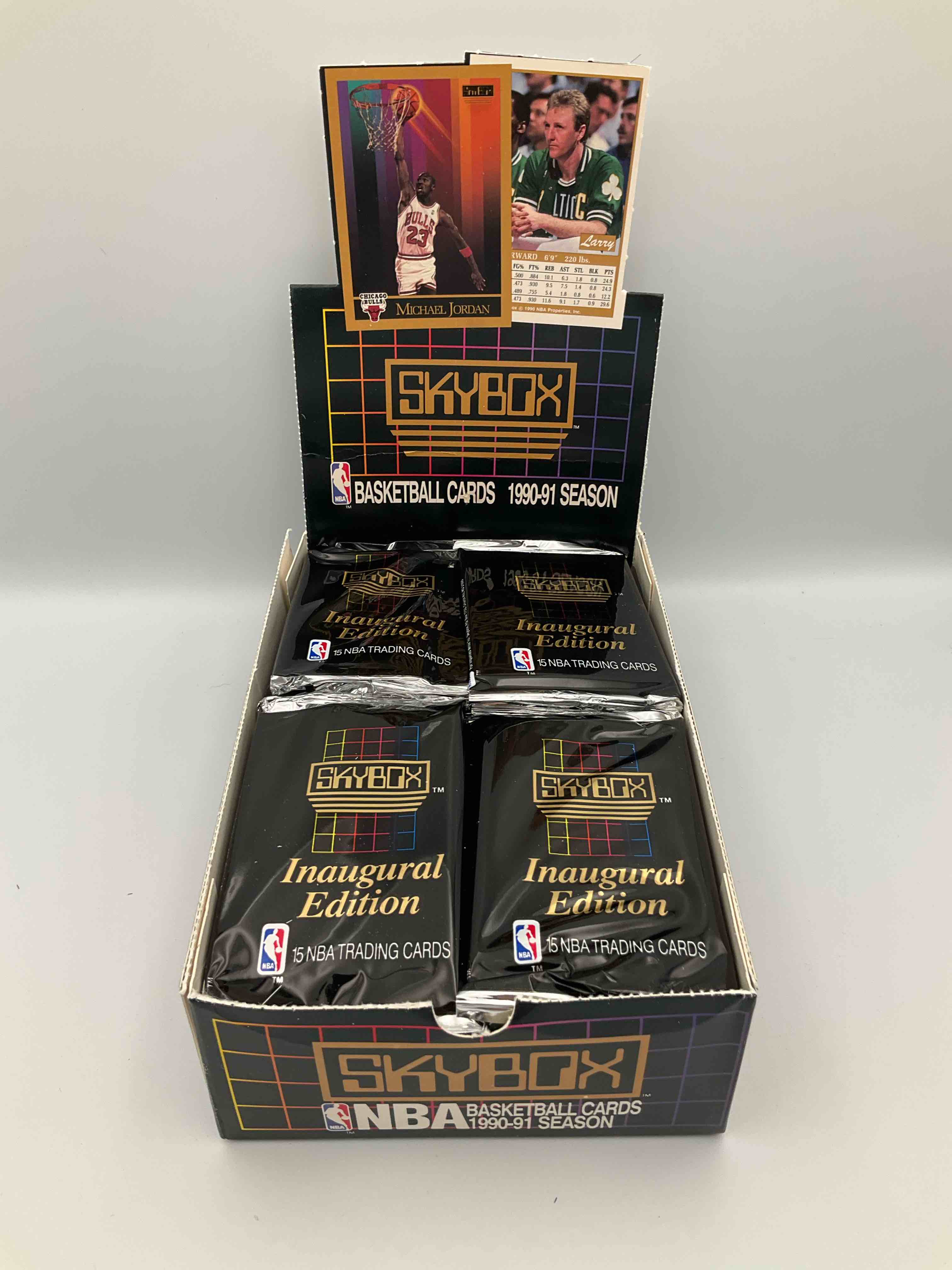 1990-91 NBA Skybox Series I Unopened Sports Card & Collectible Packs! Direct From Original Box! Search For Valuable Michael Jordan, Larry Bird & Magic Johnson Cards!