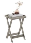 Furinno Classic Tray Table with Removable Tray, French Oak