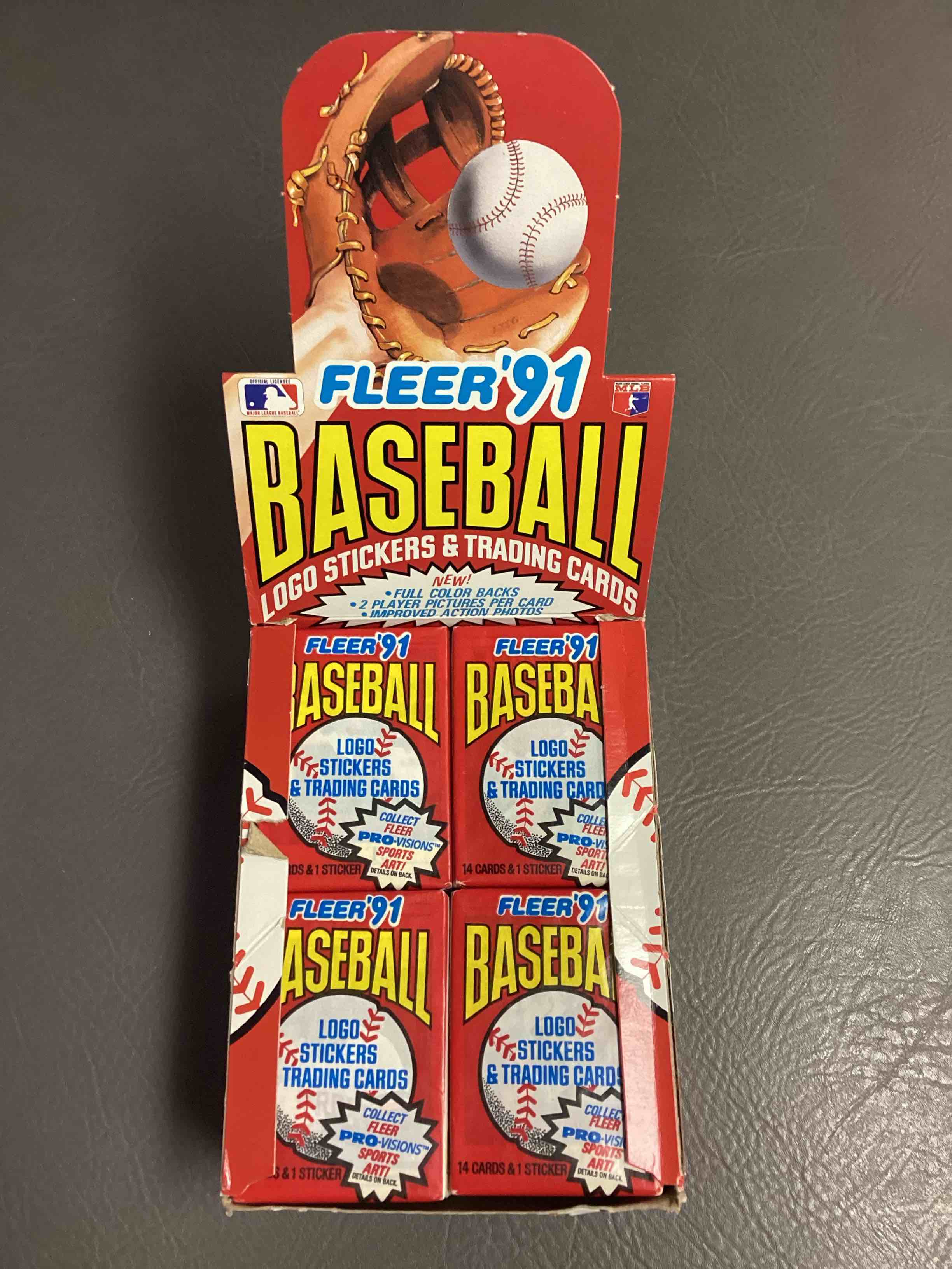 1991 Fleer Baseball Unopened Wax Pack, Direct From Original Sealed Retail Case! Search For Griffey Jr. & Barry Bonds "Generation Stars" Combo Card #710 (PSA 10 Value $200), Nolan Ryan, Don Mattingly & So Much More!