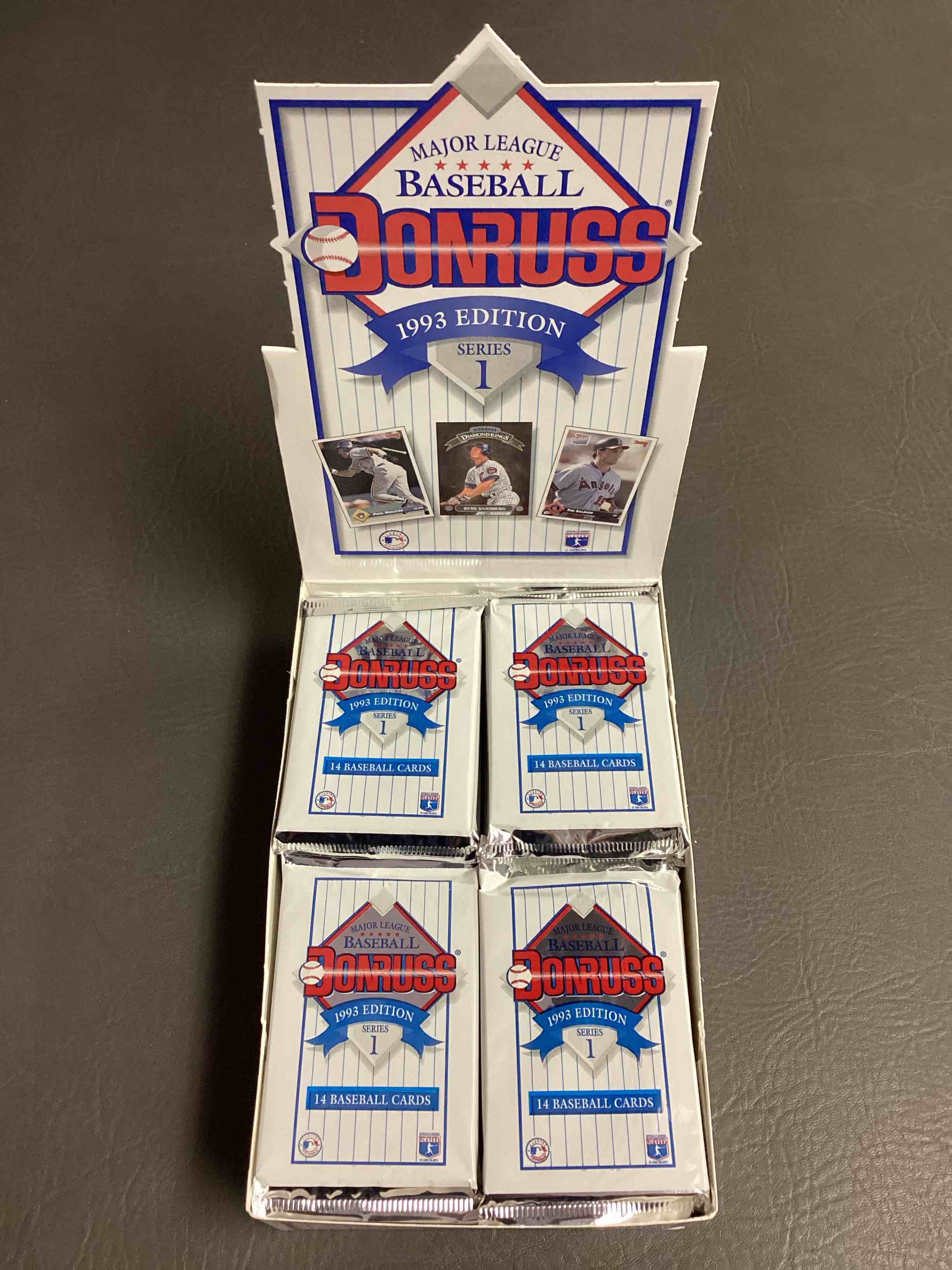 Great Year! 1993 Donruss Baseball Series One Unopened Packs, Direct From Original Sealed Retail Case! Search For Valuable Rated Rookie Cards From Chipper Jones (PSA 10 $150+) & Mike Piazza, Early Ken Griffey Jr. & So Much More!