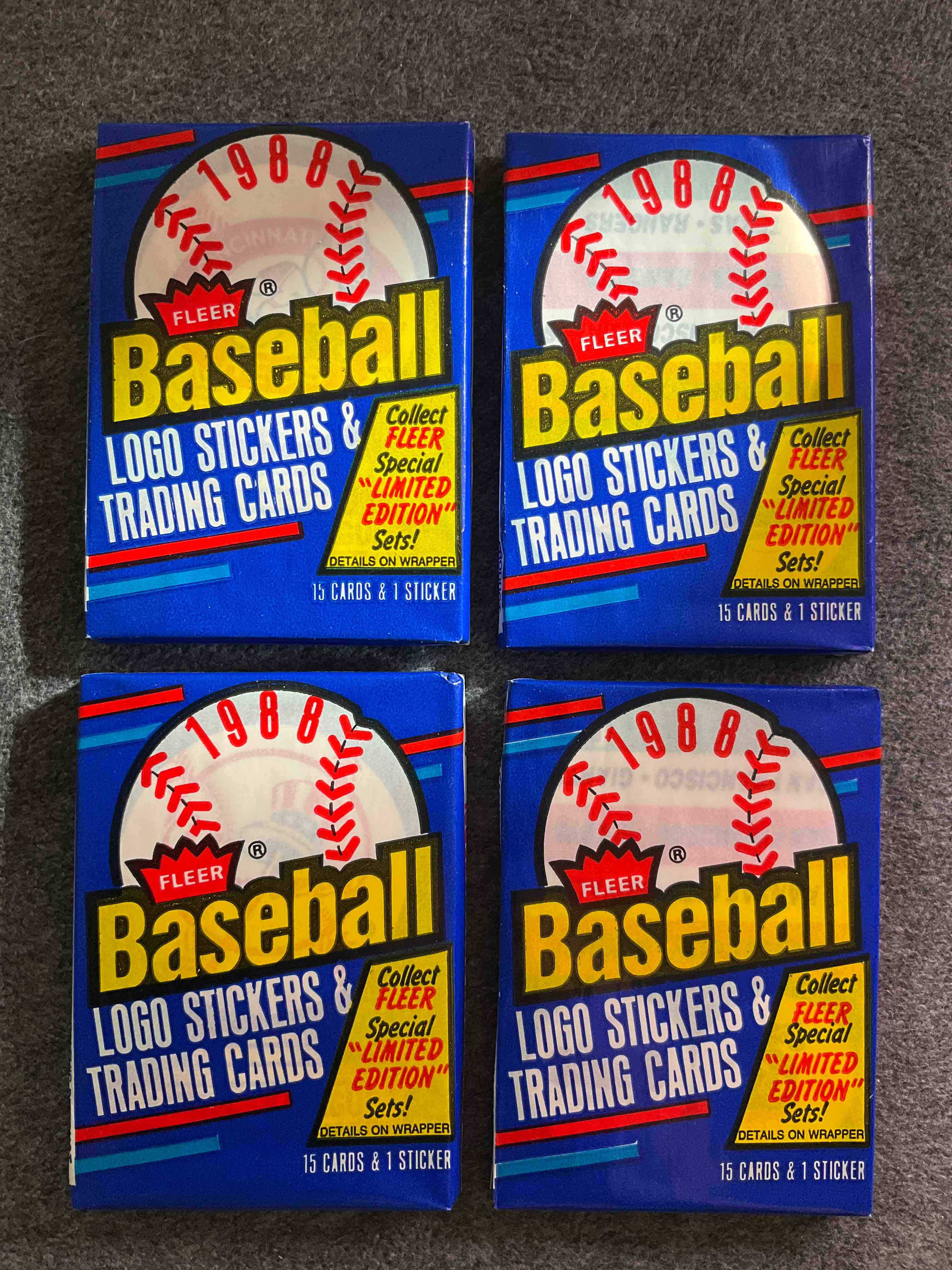 1988 Fleer Baseball Unopened Wax Packs! Direct From Original Box! Search For Valuable Don Mattingly & Nolan Ryan Cards!
